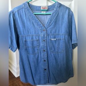 Vintage Jordache button up Jean t-shirt